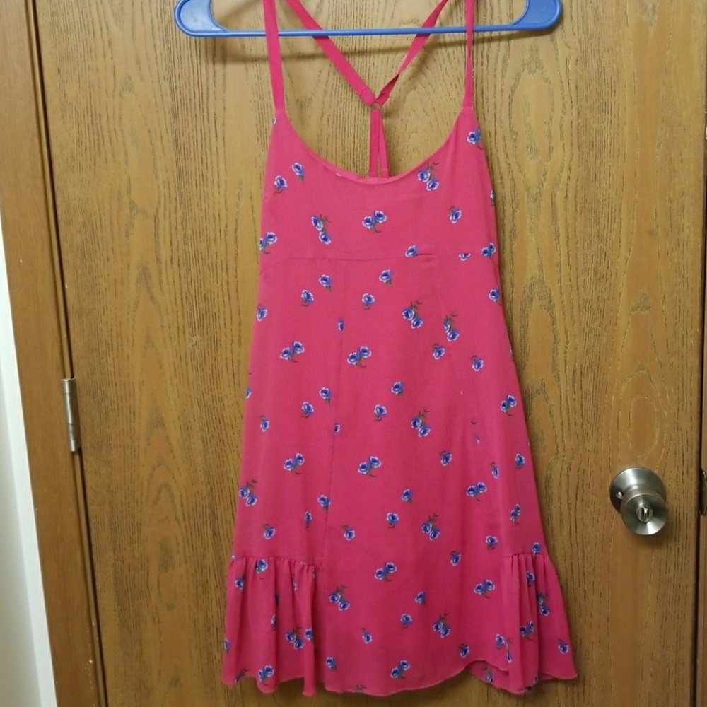 Abercrombie & Fitch Pink and Blue Flower Dress